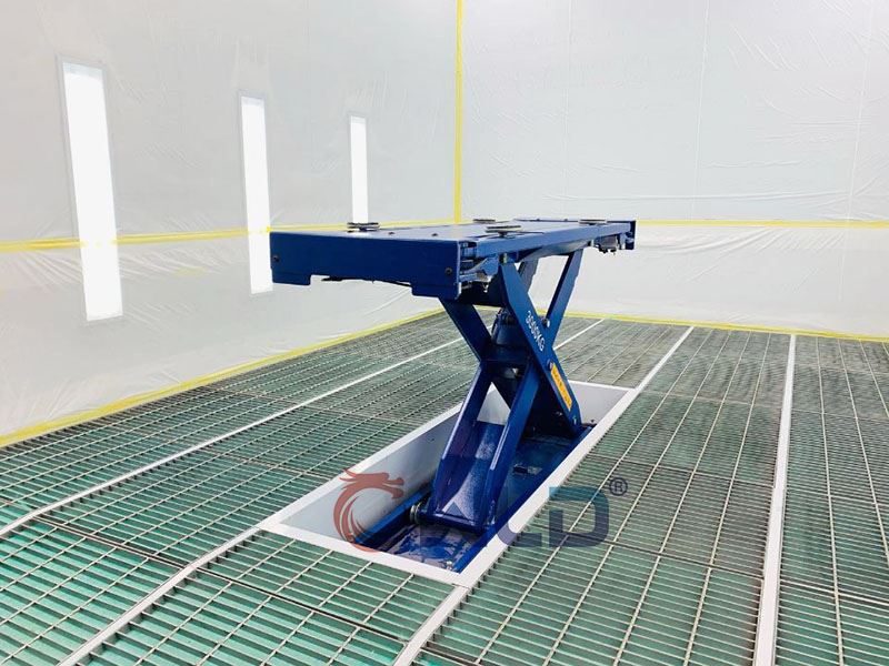 scissor lift spray booth scissor lift spray booth