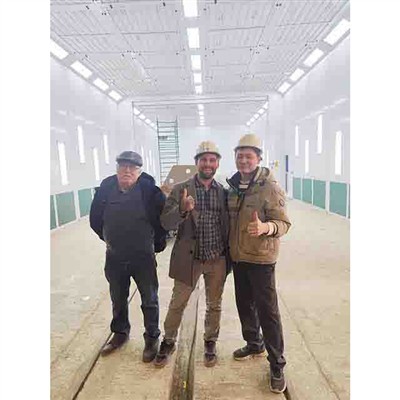 Our Technican Was Guiding A Customized Spray Booth Assembly In Russia