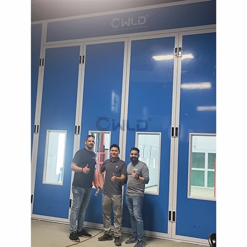 WLD Brand Big Semi Draft Paint Spray Booth Installed in America