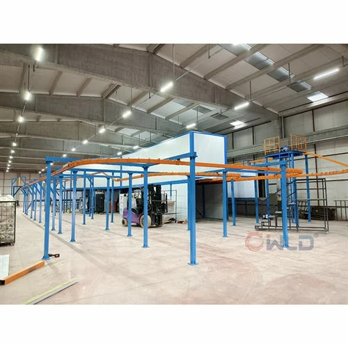 Our Engineer Is Supervising The Installation Of A Powder Coating Line in Europe