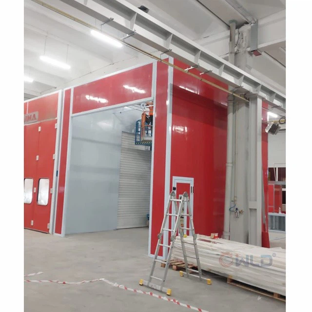 spray booth with rolling door 1 spray booth with rolling door 1