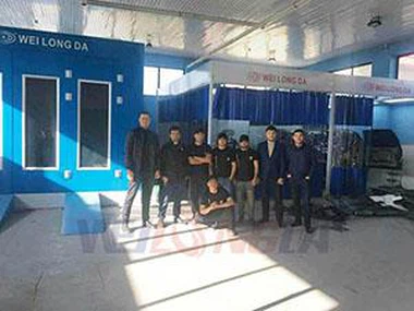 Kazakhstan Client Give Good Comments To Our Infrared Car Paint Booth