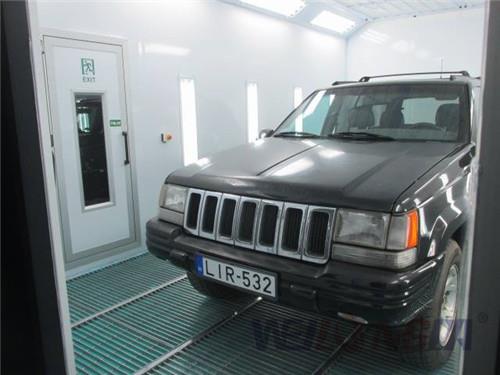 Car Paint Spray Booth With Diesel Burner Heating System In Hungary